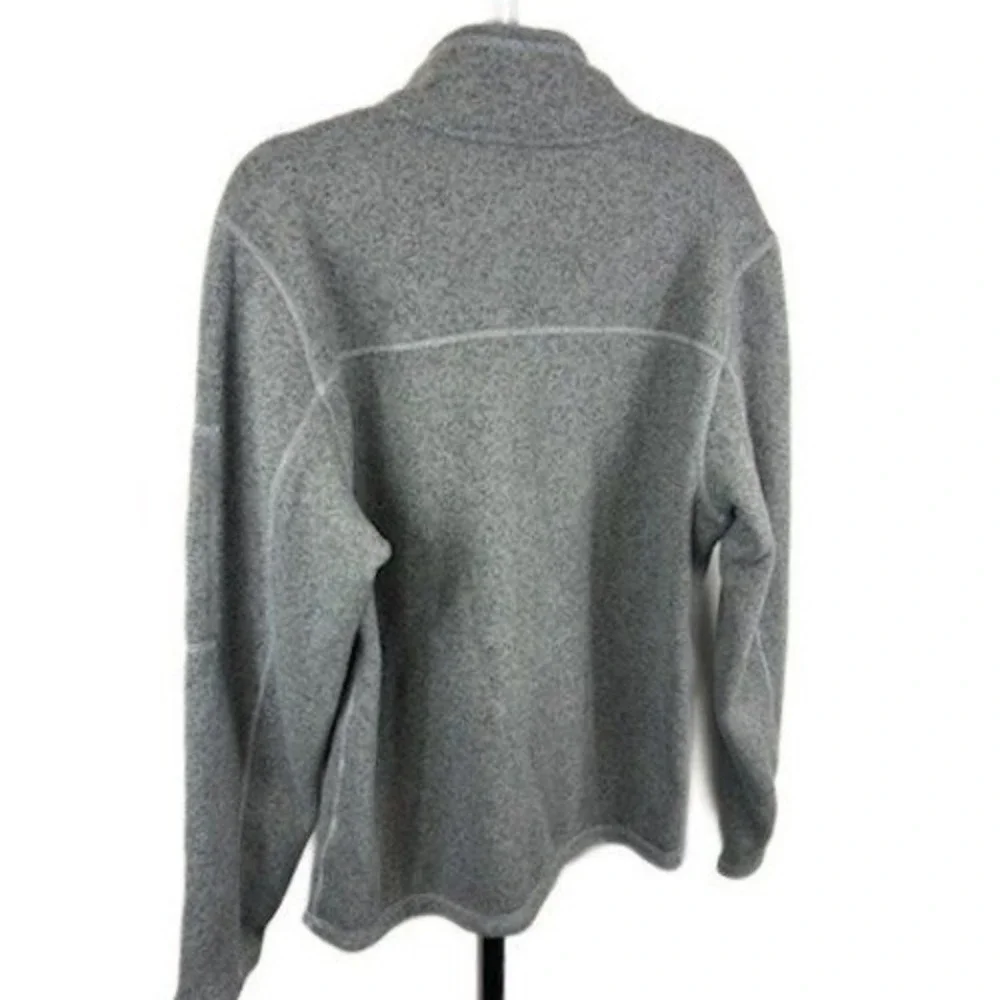 The‎ North Face Fleece Jacket Men's Size Medium Heather Gray 1/4 Zip S Sweater